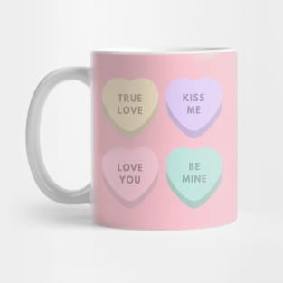 Candy Hearts for Valentines Day Mug